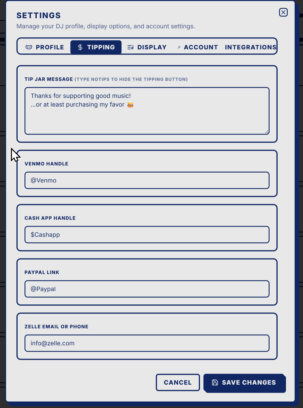 DJ Settings Tips